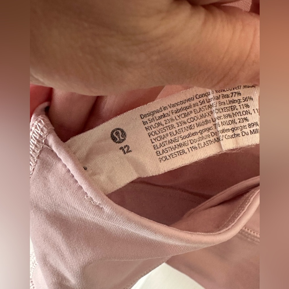 Lululemon Women's Pink Sports Bra - Picture 6 of 7